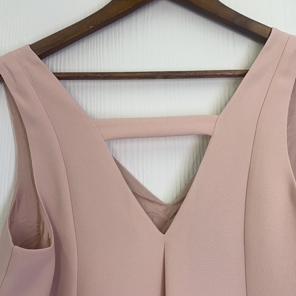 BCBG Generation -  Pink Blush Sleeveless Shift VNeck Dress Size Small - Picture 12 of 15